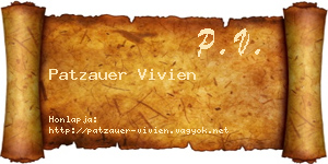 Patzauer Vivien névjegykártya