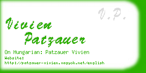 vivien patzauer business card